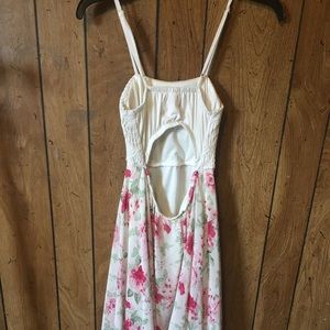 white floral dress